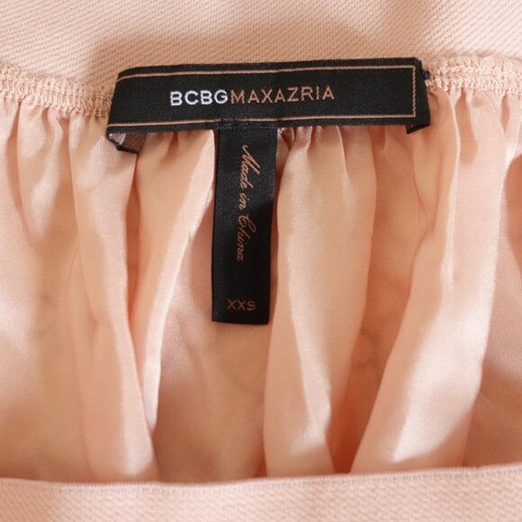 BCBG MAXAZRIA Women's Peach Pleated Mini Skirt - Picture 5 of 9